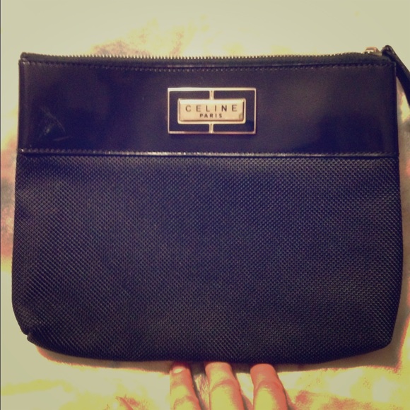 Celine Black and Gold Clutch - Picture 1 of 5